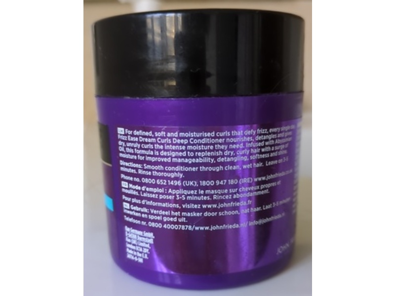 John Frieda Frizz Ease Deep Conditioner, Dream Curls, 150 mL