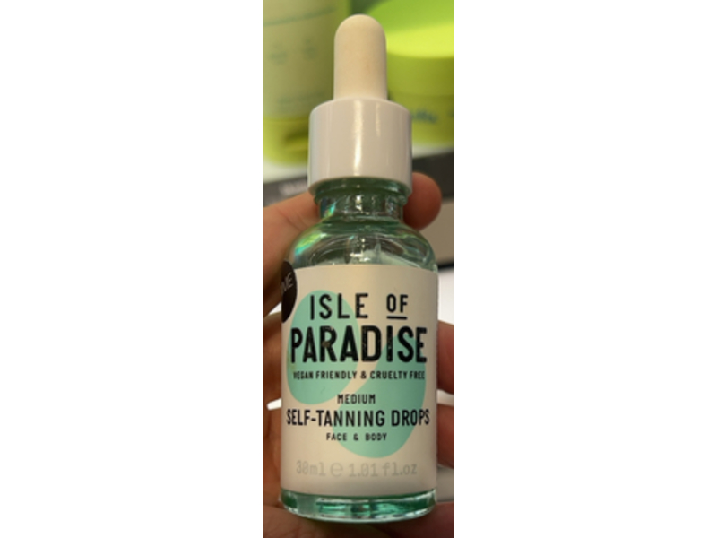 Isle of Paradise Self-Tanning Drops, Medium, 30 mL