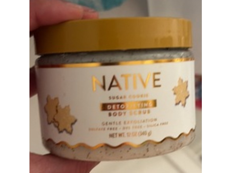 Native Detoxifying Body Wash Scrub, Sugar Cookie, 12 oz/340 g