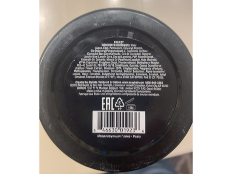 Sexy Hair Frenzy Matte Texturizing Paste, 2.5 oz