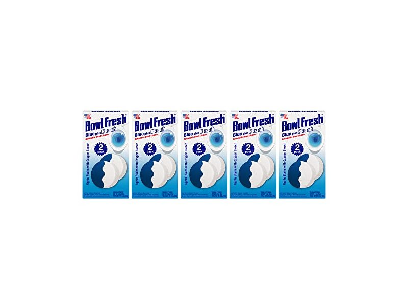 Bowl Fresh Blue Plus Bleach Borax Toilet Bowl Cleaner Tablets, Pack Of 5