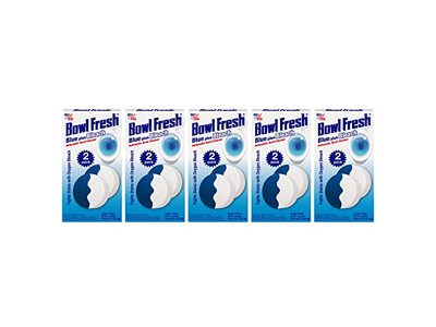 Bowl Fresh Blue Plus Bleach Borax Toilet Bowl Cleaner Tablets, Pack Of 5