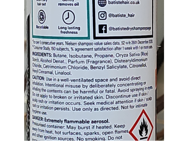 Batiste Star Kissed Dry Shampoo, 200 mL