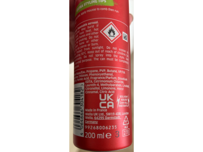 Wella Shock Waves Volume Mousse, 200 mL