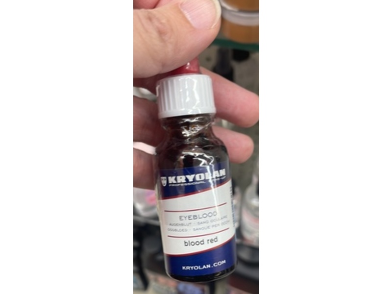 Kryolan Professional Makeup Eye Blood, Blood Red, 20 mL