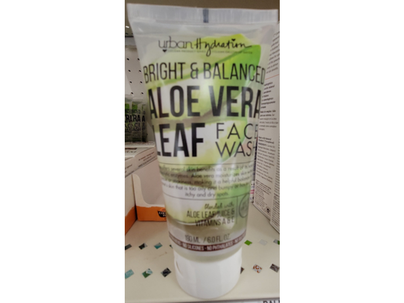 Urban Hydration Bright & Balanced Face Wash, Aloe Vera Leaf, 6.0 fl oz/180 mL