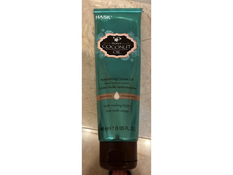 Hask Nourishing Cream Oil, Monoi Coconut Oil, 5 fl oz/145 mL