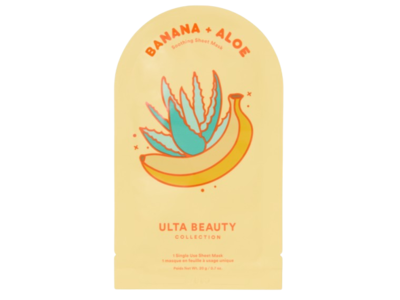 Ulta Beauty Collection Soothing Sheet Mask, Banana + Aloe, 0.7 oz/20 g