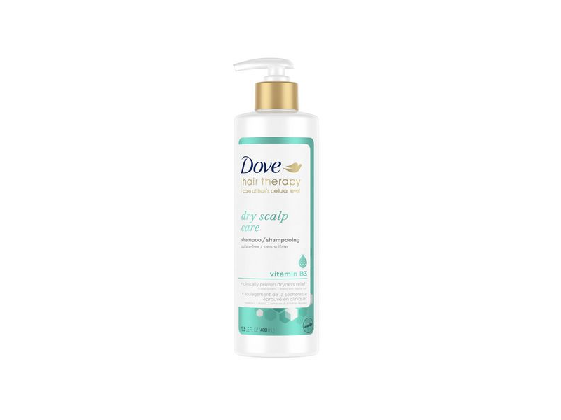 Dove Hair Therapy Dry Scalp Care Shampoo, Vitamin B3, 13.5 fl oz/400 mL