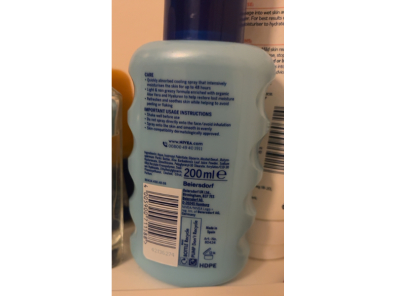 Nivea Sun After Sun Moisture, 200 mL