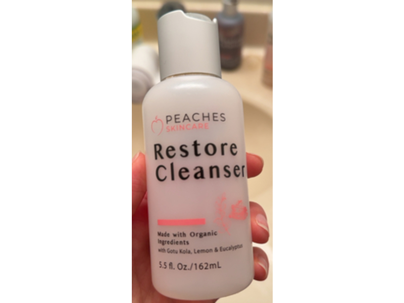 Peaches Skin Care Restore Cleanser, 5.5 fl oz/162 mL