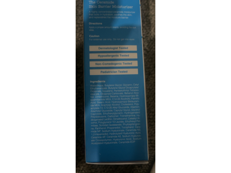 Cosrx The Ceramide Skin Barrier Moisturizer, Panthenol (B5) + Hyaluronic Acid, 2.70 oz/80 mL