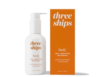 Three Ships Purify Gel Cleanser, Aloe + Amino Acid, 4 fl oz/118 mL