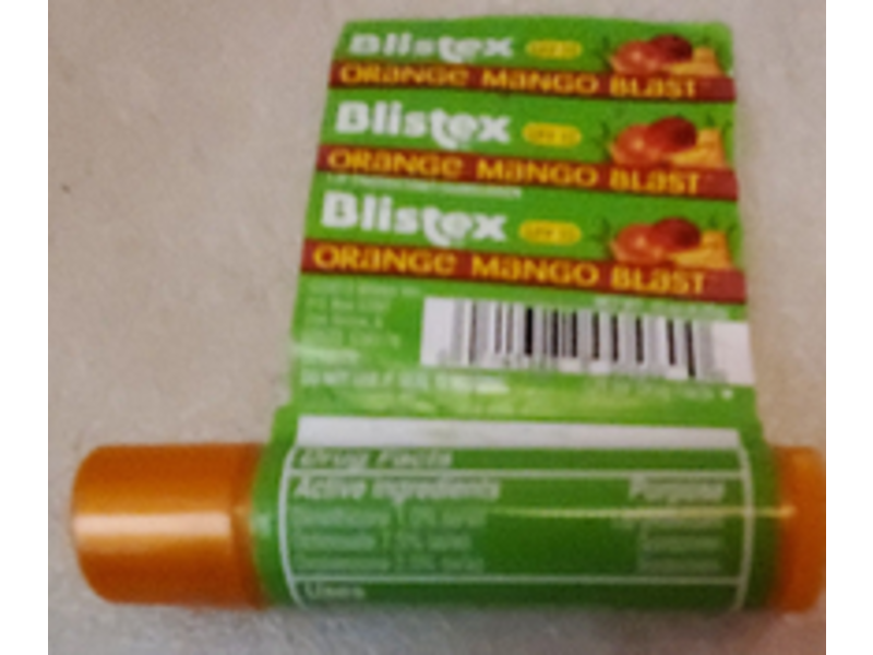 Blistex Orange Mango Blast Lip Balm, 0.15 oz, Pack Of 2