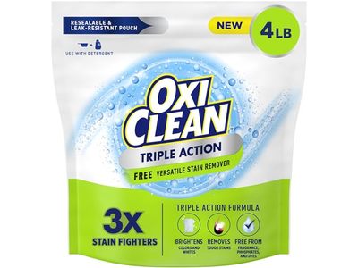 OxiClean Triple Action Free Versatile Stain Remover Powder, 1.81 kg