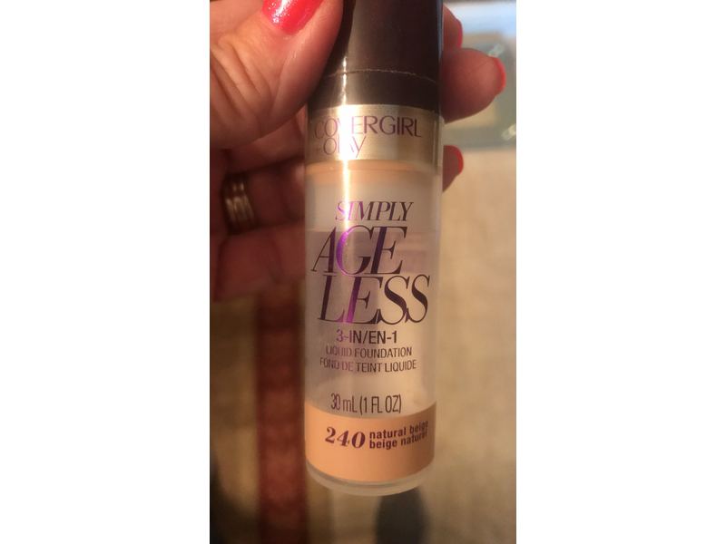 CoverGirl Olay Simply Ageless 3-in-1 Foundation, Natural Beige, 1 Fluid Ounce