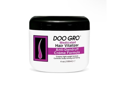 Doo Gro Medicated Hair Vitalizer, Anti-Dandruff Creme Formula, 4 oz/100 mL