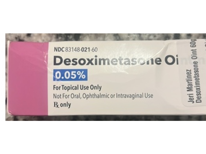 Desoximetasone Ointment, 0.05%, 60 g, J. Molner Company (RX)