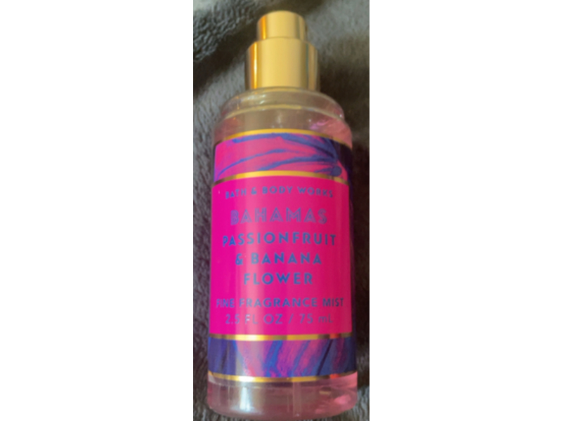 Bath & Body Works Bahamas Fragrance Mist, Passionfruit & Banana Flower, 2.5 fl oz/75 mL