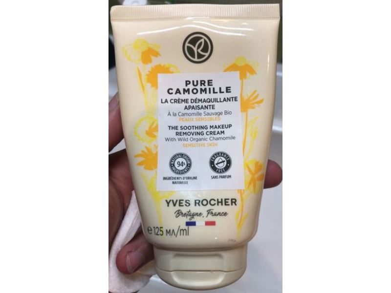 Yves Rocher Soothing Makeup Removing Cream, Pure Camomille, 125 mL