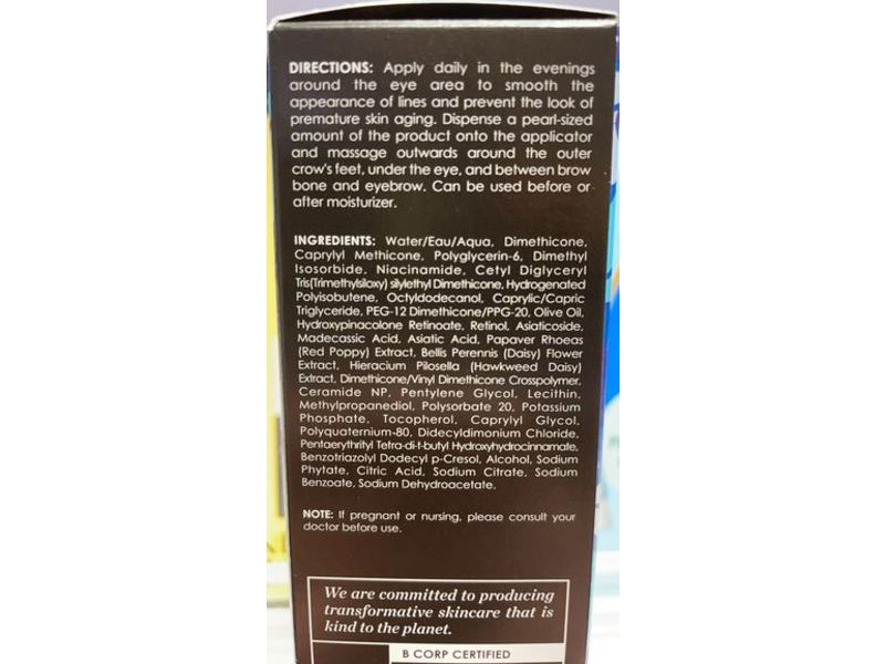 Sunday Riley 5 Stars Retinoid + Niacinamide Eye Serum, 0.5 fl oz/15 mL