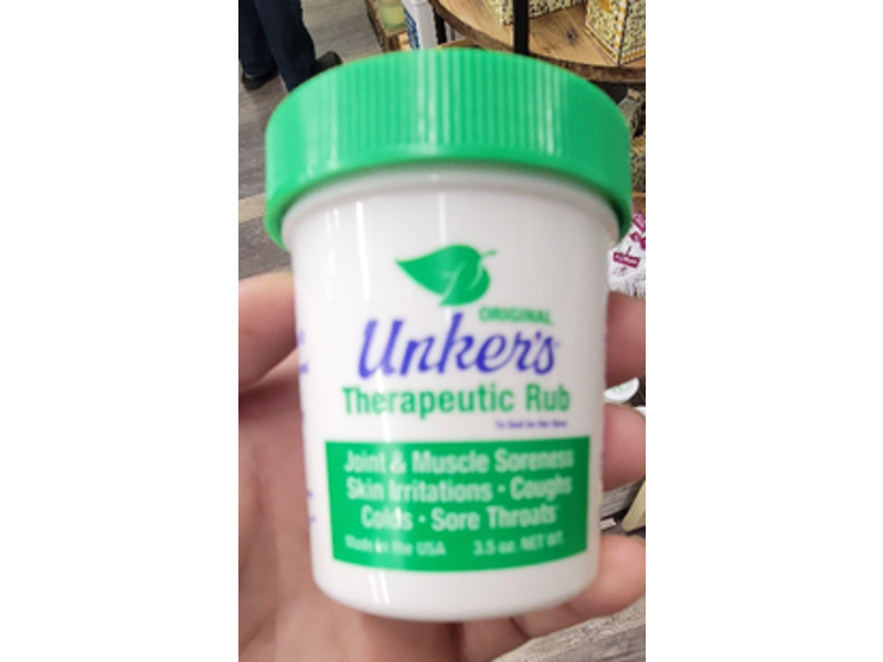 Unker's Therapeutic Rub, Original, 3.5 oz