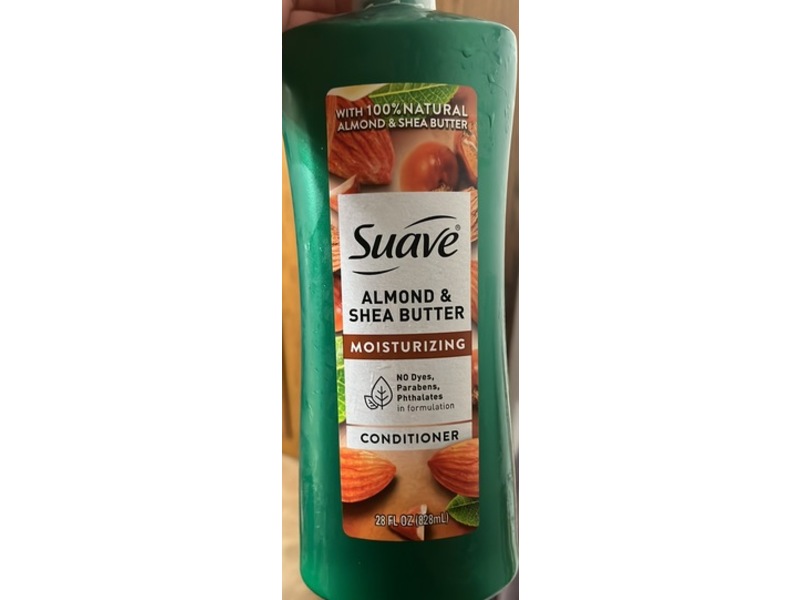 Suave Moisturizing Conditioner, Almond & Shea Butter, 28 fl oz/828 mL, Pack of 4