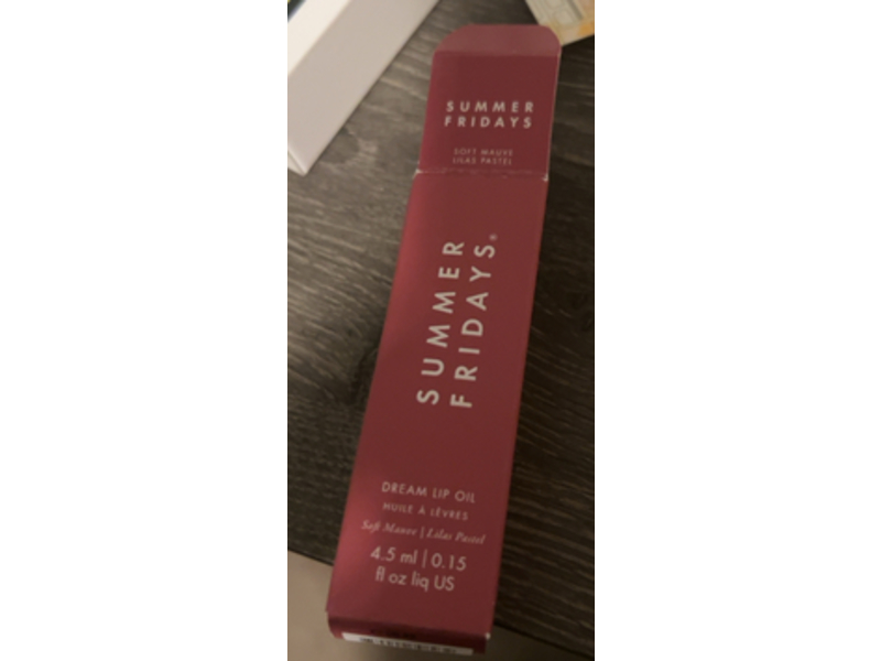 Summer Fridays Dream Lip Oil, Soft Mauve, 0.15 fl oz/4.5 mL