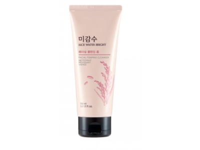 The Face Shop Foaming Cleanser, Rice Water Bright, 5.0 fl oz/150 mL