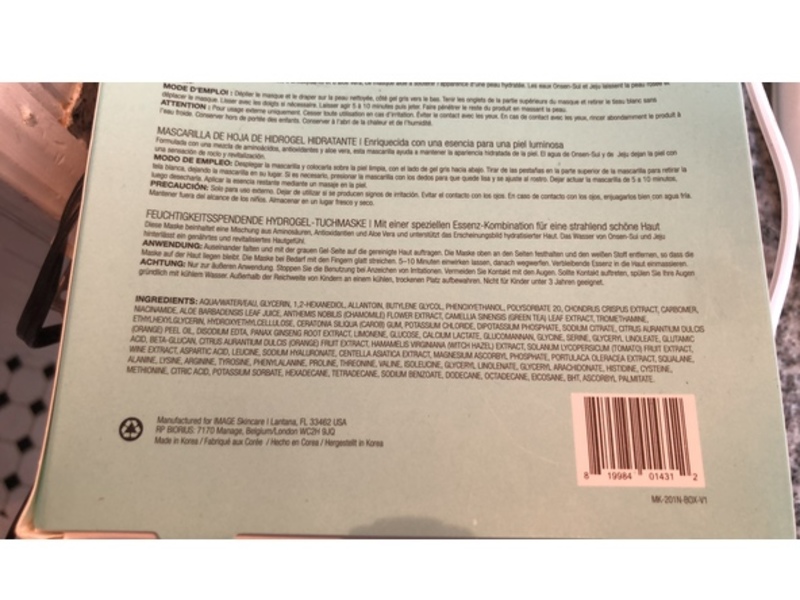 Image Skincare I Mask Hydrating Hydrogel Sheet Mask, 3 oz/85 g, 5 Count