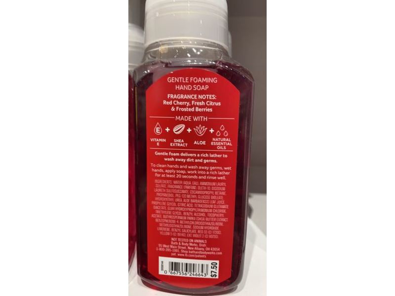 Bath & Body Works Gentle foaming Hand Soap, Love You Cherry Much, 8.75 fl oz/259 mL