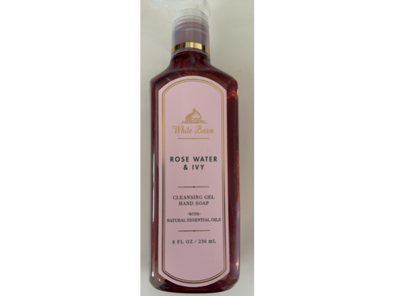White Barn Cleansing Gel Hand Soap, Rose Water & Ivy, 8 fl oz/236 mL, Pack Of 2