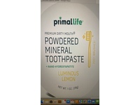 Primal Life Powdered Mineral Toothpaste, Luminous Lemon, 1 oz/28 g - Image 3