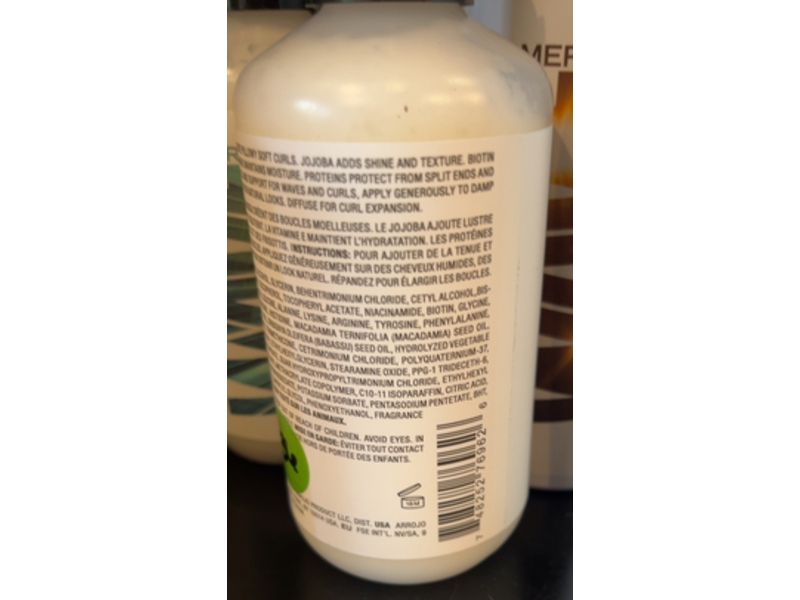 Arrojo American Wave Styling Cream, Vitamin E & Babassu Oils, 6 fl oz/177 mL