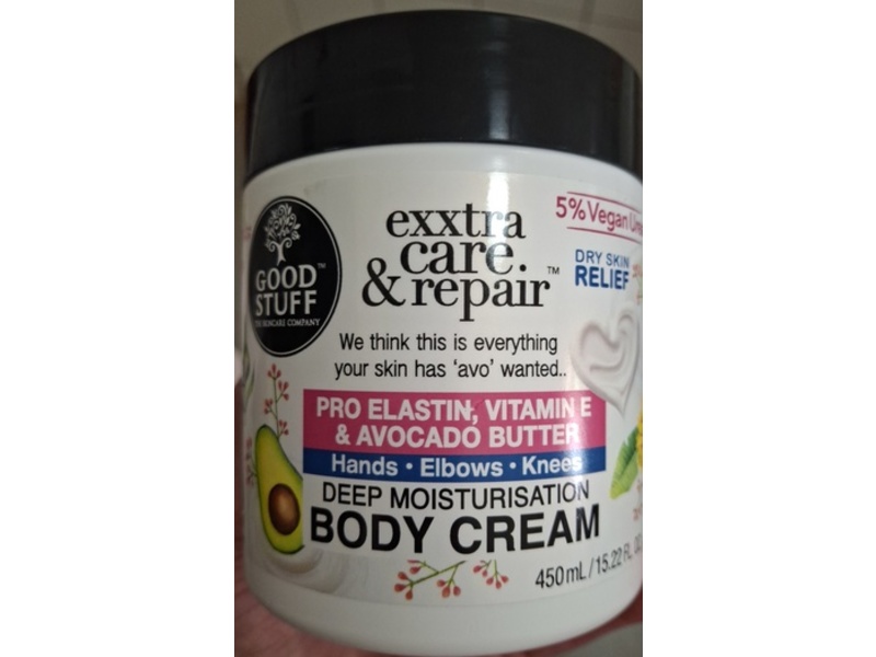 Good Stuff Extra Care & Repair Deep Moisturization Body Cream, 15.22 fl oz/450 mL