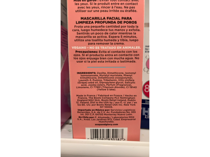 Soap & Glory Fab Pore No Clogs Allowed Deep Pore-Clearing Mask, 3.38 fl oz