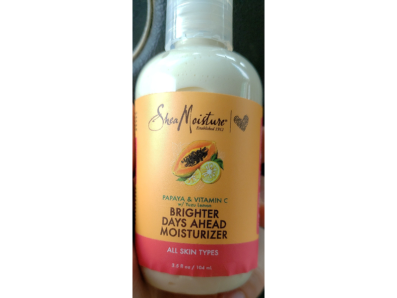SheaMoisture Brighter Days Ahead Moisturizer, Papaya & Vitamin C, 3.5 fl oz/104 mL