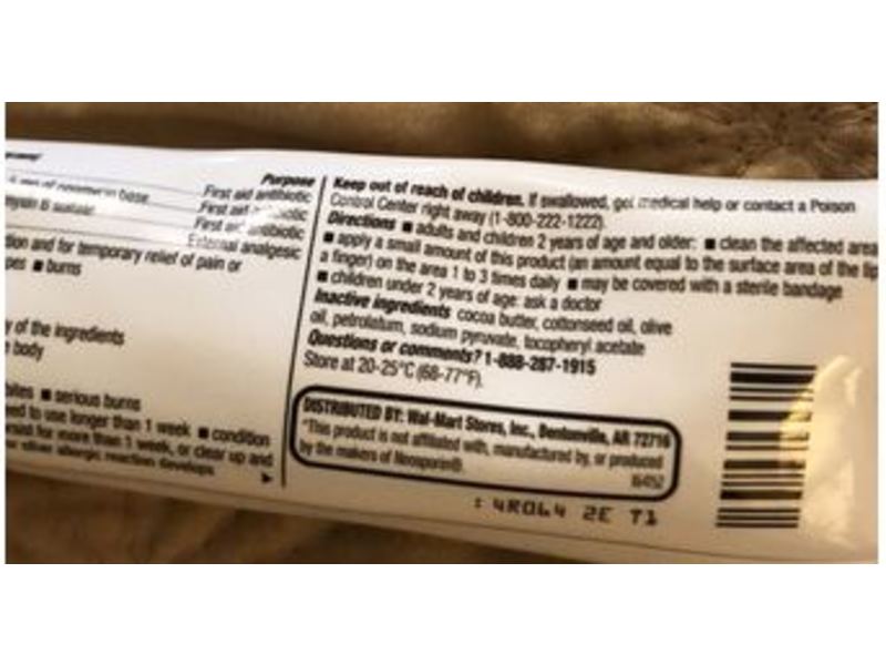 Equate First Aid Antibiotic Pain Relieving Ointment, 1oz/28 g