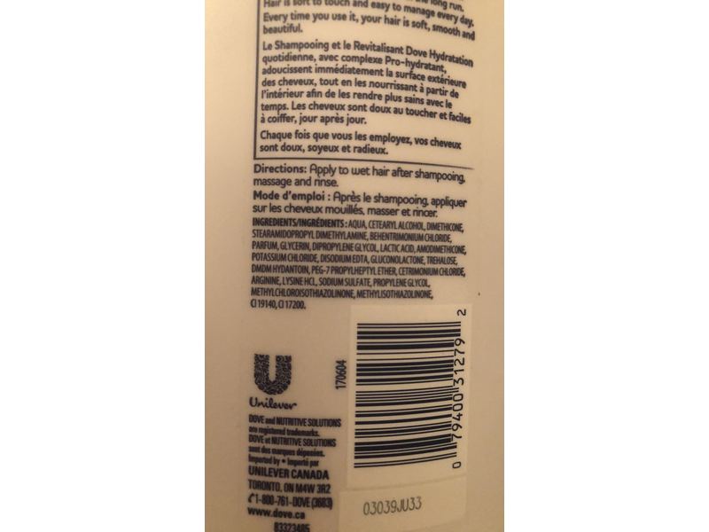 Dove Daily Moisture Hydratation Quotidienne Conditioner, 1.18 L