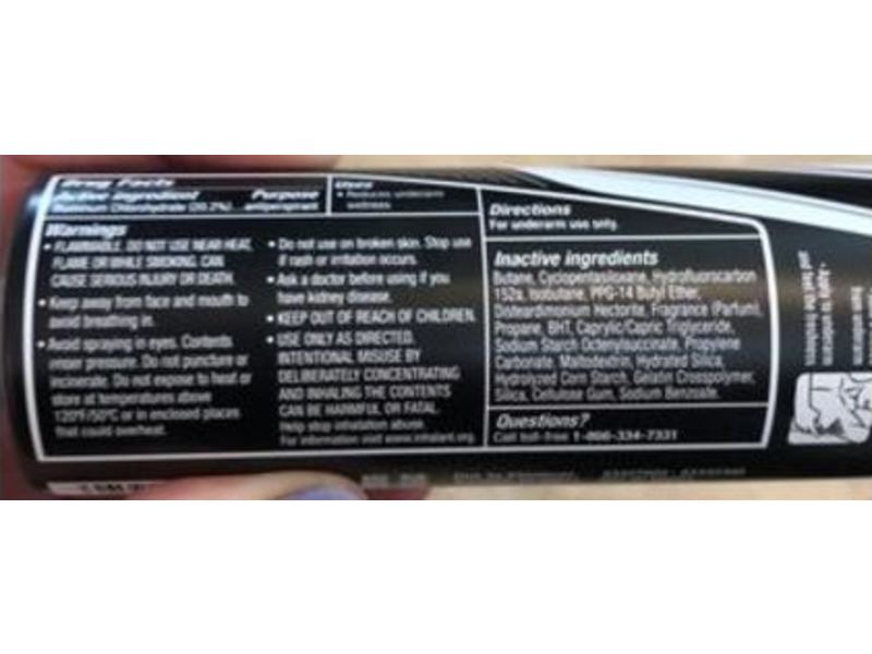 Degree Motionsense Dry Spray, Ultraclear, Black + White, 3.8 oz/107 g