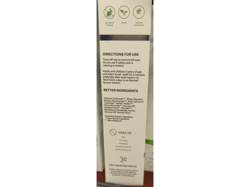 Spa Dent Naturals Advanced Whitening Toothpaste, Coconut + Sea Salt, 6.70 oz/190 g