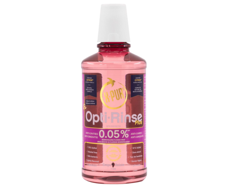 X-Pur Opti Rinse Remineralizing Flouride Rinse, Grape Raisin, 1 L