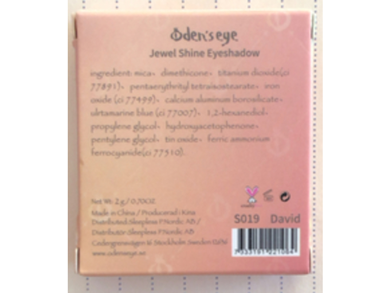 Oden's Eye Jewel Shine Eyeshadow, David, 0.70 oz/2 g