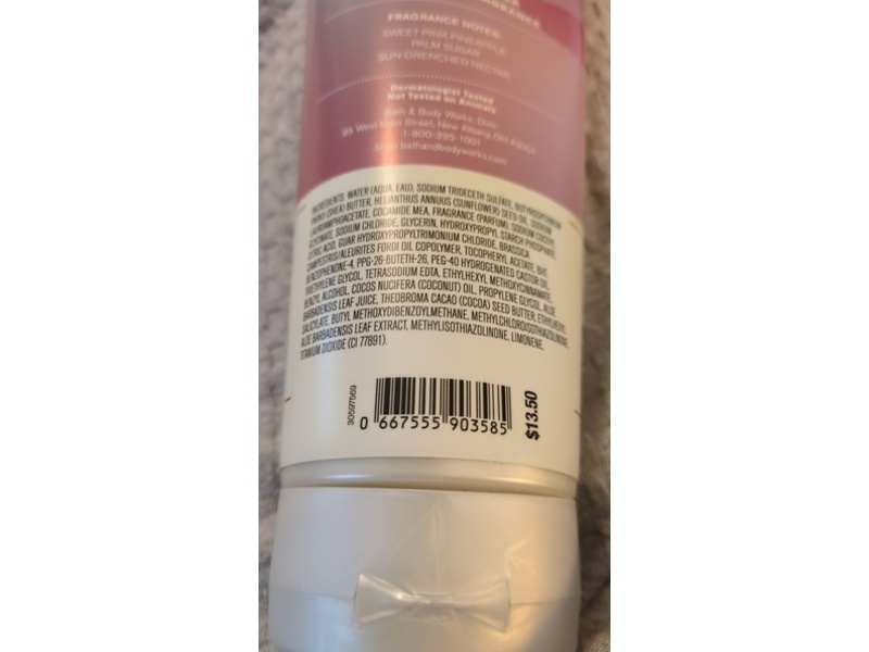 Bath & Body Works Moisturizing Body Wash, Pink Pineapple Sunrise, 10 fl oz/296 mL