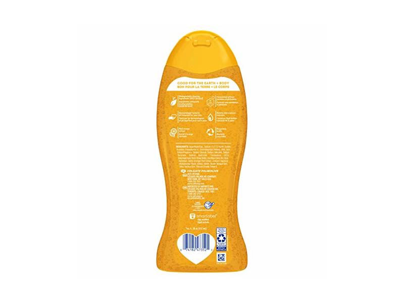 Softsoap Moisturizing Body Wash, Sweet Honeysuckle & Orange, 20 fl oz/591 mL, Pack Of 4