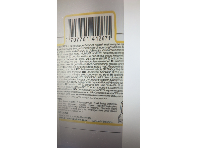 Mums With Love Sun Stick, SPF 50, 15 mL