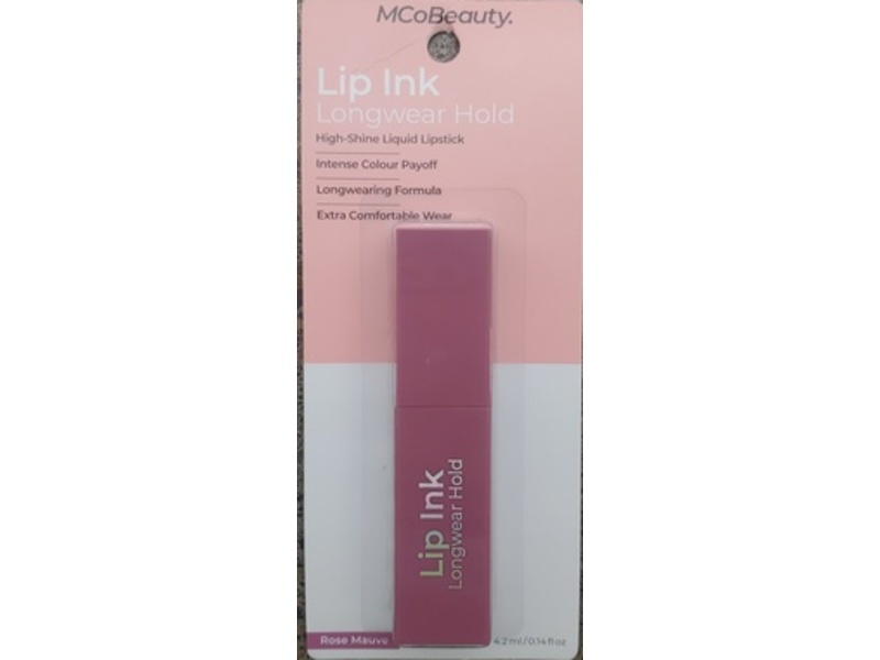 MCoBeauty Lip Ink, Longwear Hold, Rose Mauve, 0.14 fl oz/4.2 mL