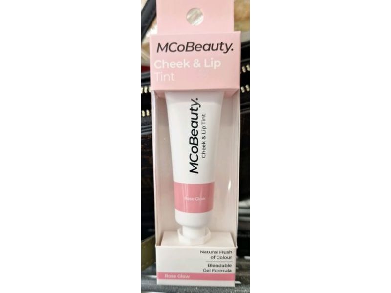 MCoBeauty Cheek & Lip Tint, Rose Glow, 10 mL