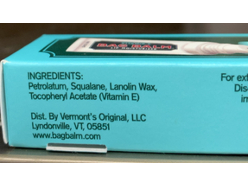 Bag Balm Lip Balm, Vitamin E, 0.3 oz, Pack Of 4