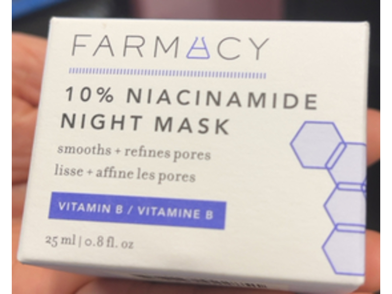 Farmacy 10% Niacinamide Facial Mask, Vitamin B, 0.8 fl oz/25 mL